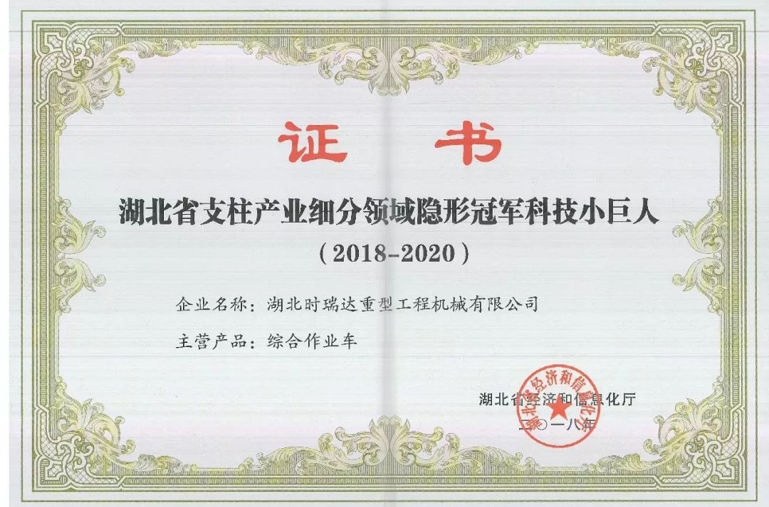 湖北万象城(中国)被授予“湖北省支柱产业细分领域隐形冠军科技小巨人”​
